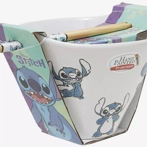 Disney Lilo & Stitch Aloha Hand Painted Ramen Set NEW